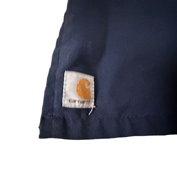 Carhartt ~ Navy Scrub Top ~ side buttons for an adjustable fit ~ size XLarge - Picture 8 of 9